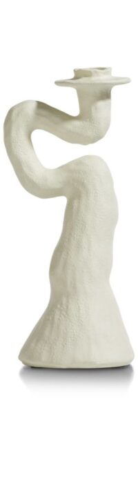 Debra bougeoir H30cm - Couleur creme