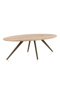 Arvada, eetkamertafel 220 x 110 cm, ellips, 4 poot - Afbeelding 2