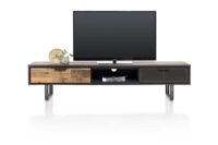 Avalon, tv-dressoir 200 cm - 2-laden + 1-niche - Driftwood