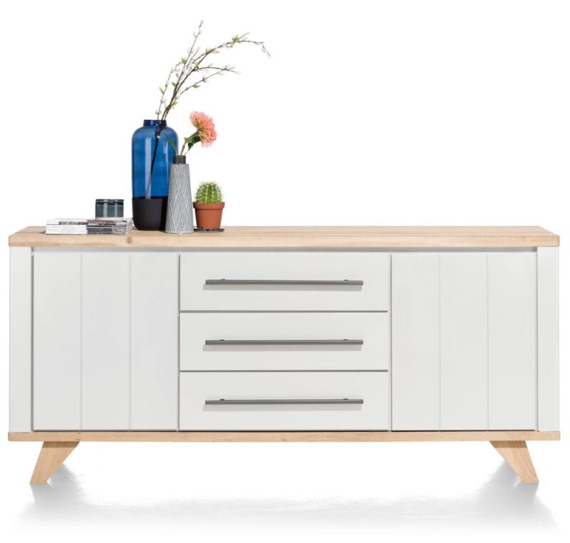 Jardin, Dressoir 190 Cm - 2-Deuren + 3-Laden - Wit - Afbeelding 1