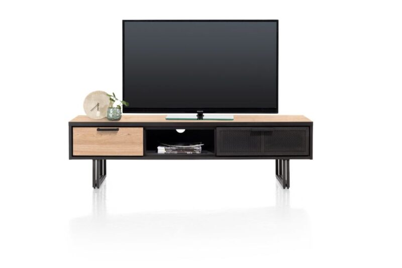 Avalon, Tv-Dressoir 160 Cm - 2-Laden + 1-Niche - Natural - Afbeelding 1