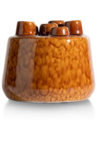 Safia vaas H15cm - bruin