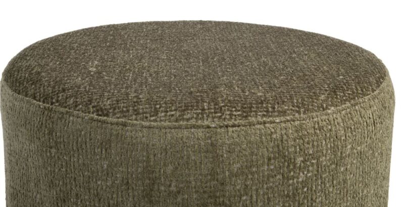 Beautiq - Chic Poef - Rond 80 Cm - Olijf - Afbeelding 2
