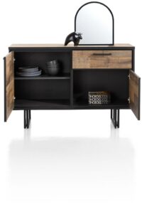 Avalon, dressoir 127 cm - 2-deuren + 1-lade - Driftwood - Afbeelding 3