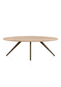 Arvada, eetkamertafel 220 x 110 cm, ellips, 4 poot