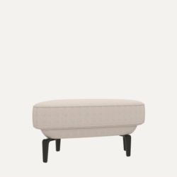 Brooks, pouf - pied 17cm - Vito - Caillou