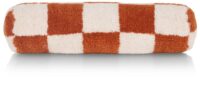 Check bolster coussin 15x50cm - Cuivre