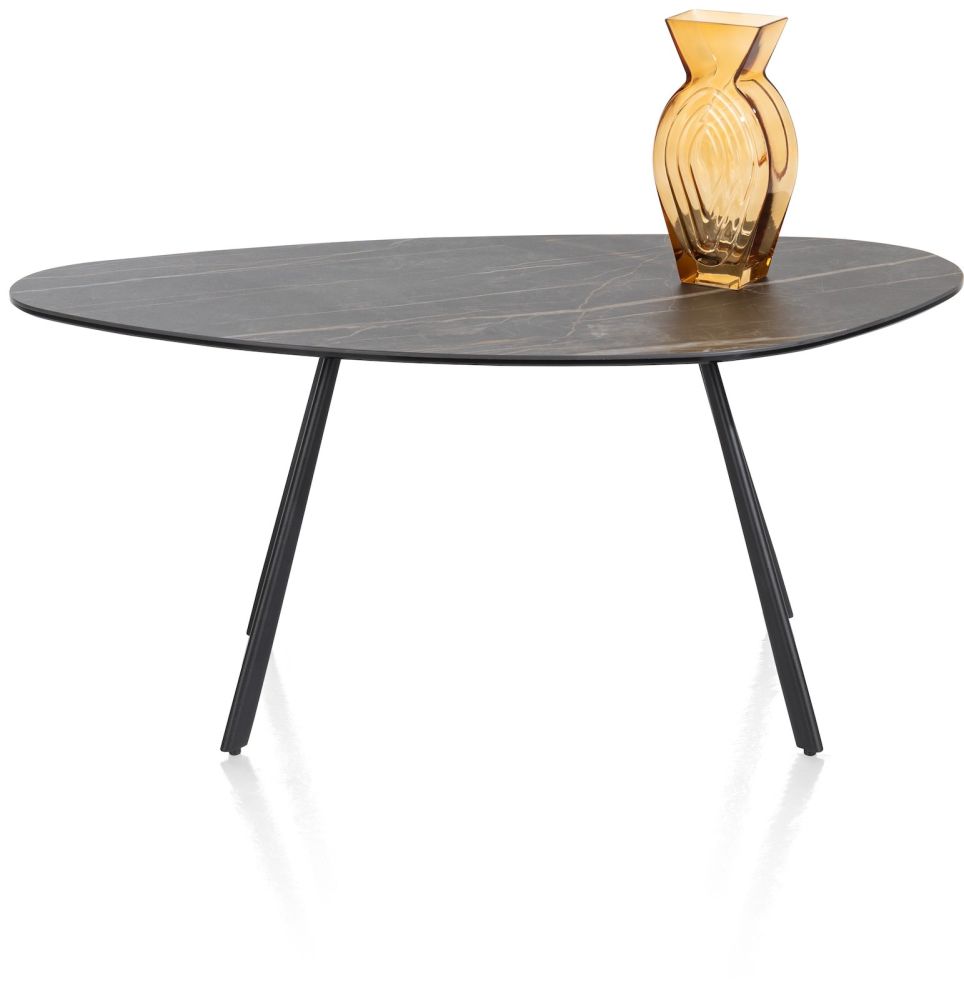 Montello, salontafel 94 x 49 cm. - hoogte 42 cm. - keramiek blad - zwart