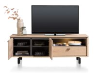 Livada, lowboard 170 cm - 2-deuren + 1-klep + 1-niche - Natural - Afbeelding 4