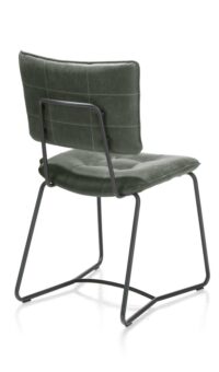 Julien, eetkamerstoel - zwart frame - Corsica - Groen - Afbeelding 3