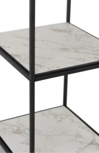 Stand up rek 45x50x193cm - Zwart - Afbeelding 3