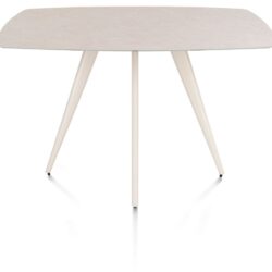 Saluti, bartafel ovaal 150 x 105 cm. - 4-pootjes - crème - Light sand