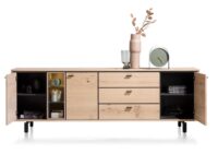 Livada, buffet 240 cm - 3-portes + 3-tiroirs + 3-niches - Natural - Image 3