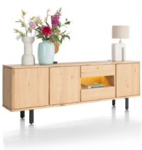 Homestead, dressoir 230 cm - 3-deuren + 2-laden + 1-niche (+ LED) - Afbeelding 2