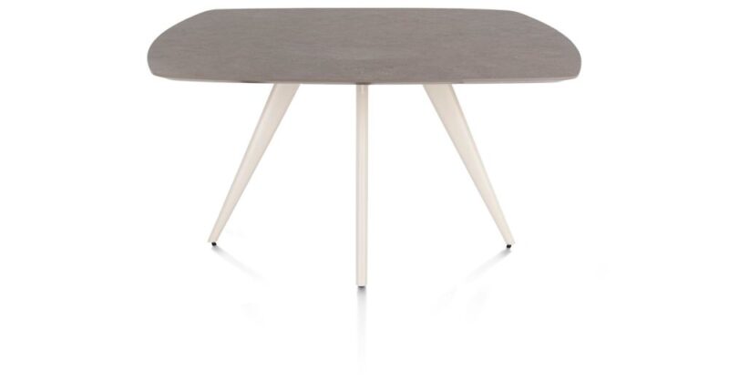 Saluti, Eetkamertafel Ovaal 150 X 105 Cm. - 4-Pootjes - Crème - Lava - Afbeelding 1