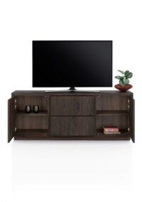 Gijon, tv-dressoir 180 cm - 2-deuren + 2-laden met plint - Afbeelding 3