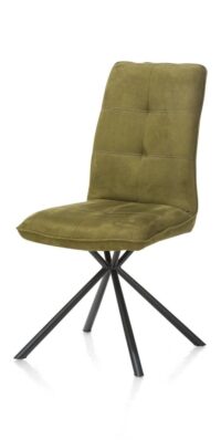 Milva, eetkamerstoel - zwart frame - 4-poots