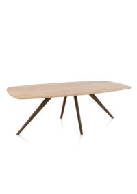 Arvada, eetkamertafel 220 x 110 cm, ovaal, 4 poot - Afbeelding 2