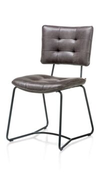 Julien, chaise - cadre noir - Corsica - Anthracite