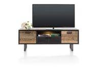Avalon, lowboard 180 cm - 2-deuren + 1-lade + 1-niche (+ LED) - Driftwood
