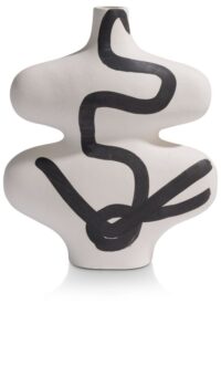 Curvy vaas H35cm - Multikleur