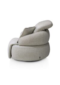 Hollywood, Homecinema draaifauteuil, stof cloudy,met relaxsysteem, verstelbare rug, incl. accu - Olijf - Afbeelding 3