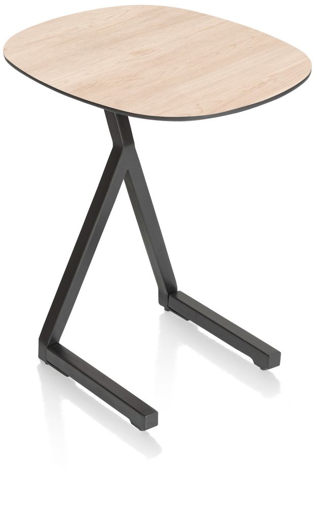Minato, laptop-tafel 45 x 35 cm. - hoogte 52 cm. - Light Natural Oak