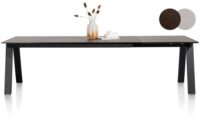 Stanford, uitschuiftafel 140 (+ 60) x 100 cm - Roest