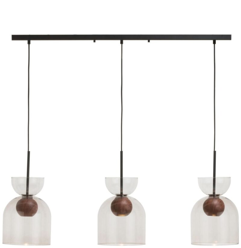 Skylar Suspension 3*Gu10 - Noir / Anthracite - Image 1