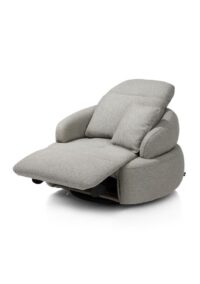 Hollywood, homecinema fauteuil pivotant xl, tissu cloudy, dos réglable, électrique repose - Olive - Image 3