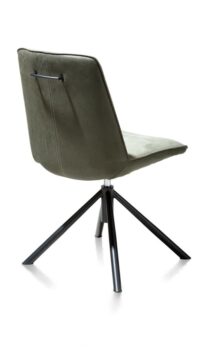 Brody, Eetkamerstoel - combi voorzijde Savannah / achterzijde Kibo - Groen - Afbeelding 4