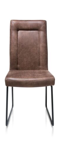 Malvino, eetkamerstoel - tube frame zwart - greep rond - Afbeelding 3