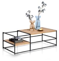 City, salontafel 60 x 120 cm - Railway brown - Afbeelding 3