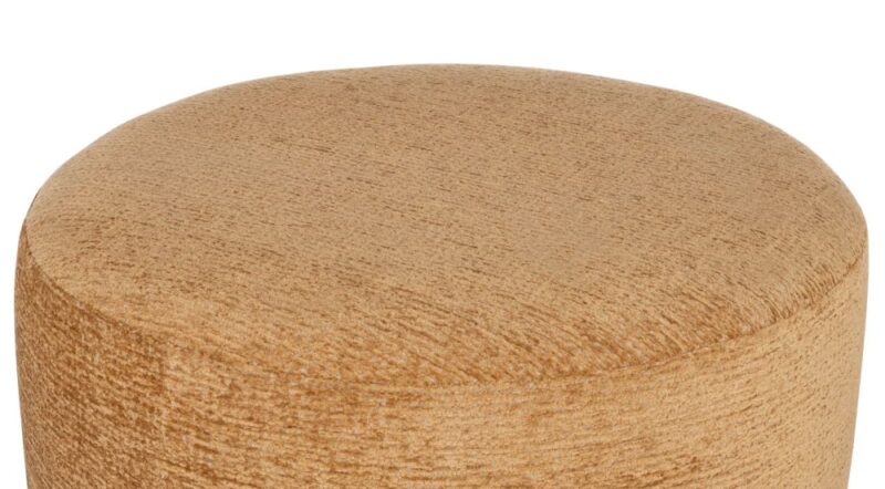 Beautiq - Chic Pouf - Ronde 80 Cm - Jaune Ocre - Image 2