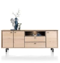 Livada, dressoir 210 cm - 3-deuren + 2-laden + 1-niche - Natural