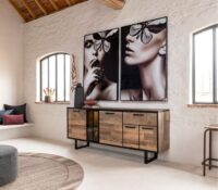 Avalon, buffet 170 cm - 4-portes + 1-tiroir - natural - Image 2