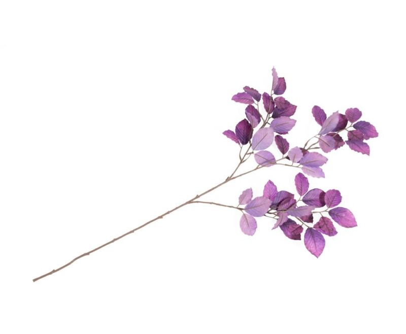 Beech Leaves Spray H95Cm Kunstbloem - Paars - Afbeelding 1