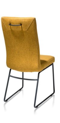 Malene, eetkamerstoel - tube frame zwart - greep rond - Afbeelding 4