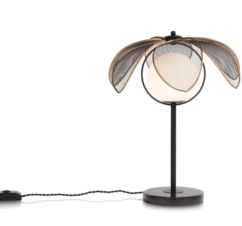 Magnolia Lampe De Table H49Cm 1*G9 - Noir - Image 1