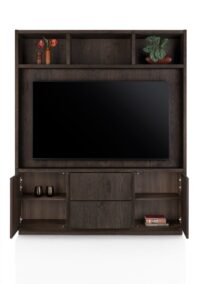 Gijon, tv-kast met opzet 180 cm - 2-deuren + 2-laden + 3-niches met plint - Afbeelding 3