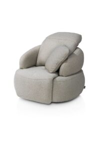 Hollywood, Homecinema draaifauteuil, stof cloudy,met relaxsysteem, verstelbare rug, incl. accu - Olijf