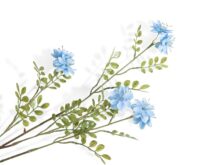Blossom Spray H91cm kunstbloem - Blauw - Afbeelding 3