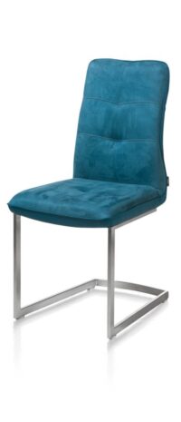 Milva, eetkamerstoel - RVS swing vierkant