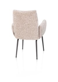 Bovina, armstoel - stof Luton + nosag - frame grafiet - koper - Afbeelding 3