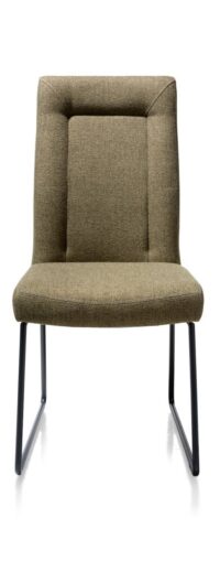 Malene, eetkamerstoel - tube frame zwart