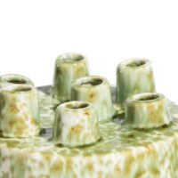 Safia vaas H21cm - Groen - Afbeelding 2