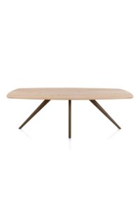 Arvada, eetkamertafel 220 x 110 cm, ovaal, 4 poot