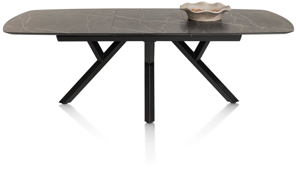 Minato, uitschuiftafel - ovaal - 180 (+ 60) x 110 cm. - Onyx