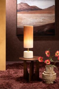 Poppy spray kunstbloem 113cm - Bordeaux - Afbeelding 3