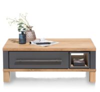 Jardin, salontafel 100 x 60 cm + 2-laden + 1-niche - Antraciet - Afbeelding 4